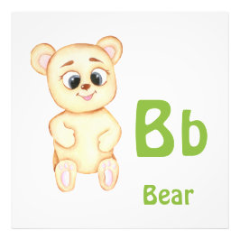 Beer personaliseren ABC: Letter B - Voeg je naam t Foto Afdruk