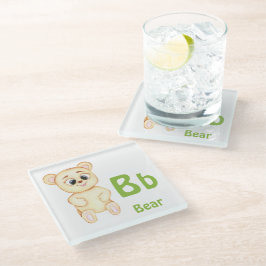 Beer personaliseren ABC: Letter B - Voeg je naam t Glazen Onderzetter
