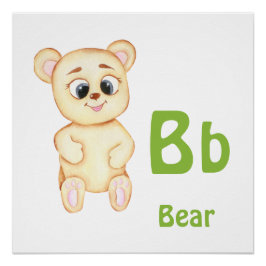 Beer personaliseren ABC: Letter B - Voeg je naam t Perfect Poster