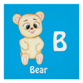 Beer personaliseren ABC: Letter B - Voeg je naam t Perfect Poster