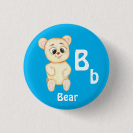 Beer personaliseren ABC: Letter B - Voeg je naam t Ronde Button 3,2 Cm