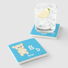 Beer personaliseren ABC: Letter B - Voeg je naam t Stenen Onderzetter