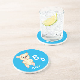 Beer personaliseren ABC: Letter B - Voeg je naam t Zandsteen Onderzetter
