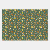 Beer Pictogrammen waarin papierbladen worden samen Inpakpapier Vel (Voorkant 3)