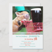 Beer Pig Uitnodiging (Voorkant)