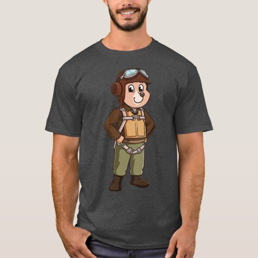 Beer Pilot Aviator 2 T-shirt (Voorkant)