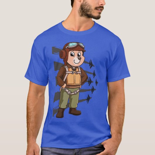 Beer Pilot Aviator T-shirt (Voorkant)