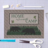 Beer Pine Forest Home Sweet Camp\ Tissuepapier (Craft)