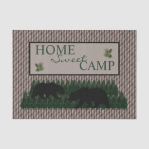 Beer Pine Forest Home Sweet Camp\ Tissuepapier