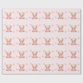 Beer Pink Hearts Baby shower Cadeaupapier (Vlak)