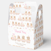 Beer Pink Train Baby shower Dank u Bedankdoosjes (Geopend)