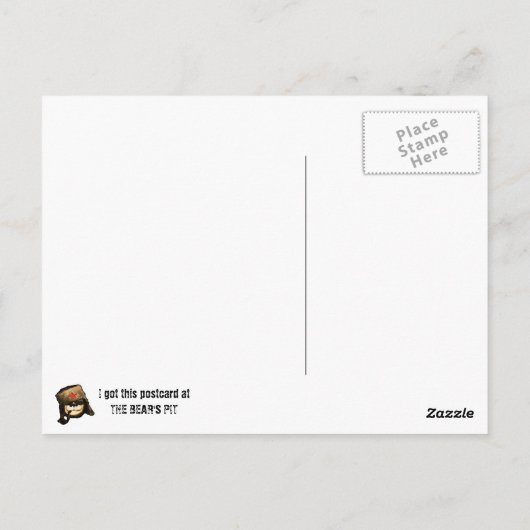 Beer Pit: "Gus heeft je nodig..." Briefkaart (Achterkant)