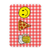 Beer Pizza Geluk Magneet (Verticaal)