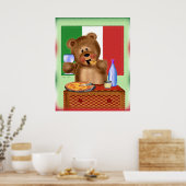 Beer Pizza Poster (Keuken)