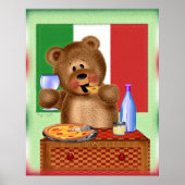 Beer Pizza Poster (Voorkant)