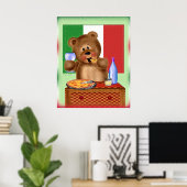 Beer Pizza Poster (Thuiskantoor)