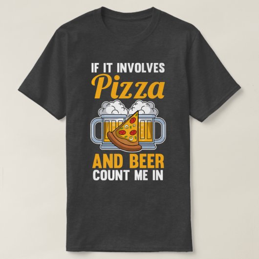 Beer Pizza T-shirt (Design voorkant)