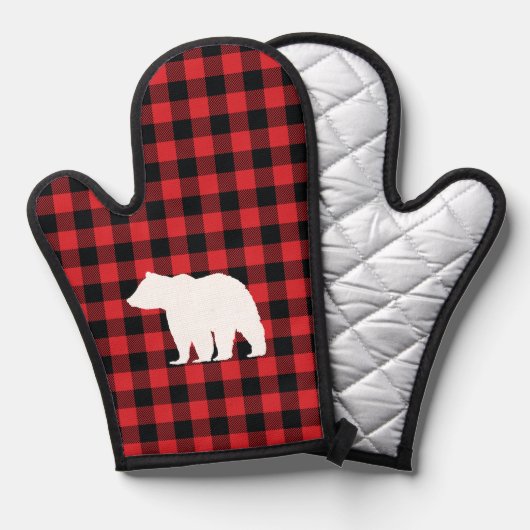 Beer Plaid Check Mountain Ovenwant (Voorkant / Achterkant)