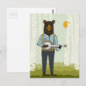 Beer Plays Banjo Briefkaart (Voorkant / Achterkant)