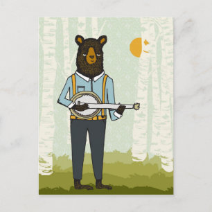 Beer Plays Banjo Briefkaart