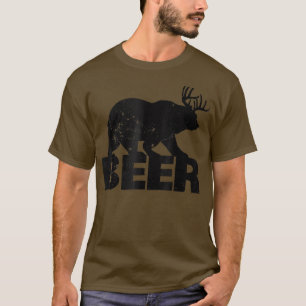 Beer plus deer is gelijk aan beer Funny drink T-shirt