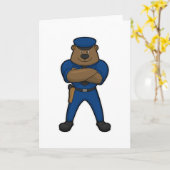 Beer politie kaart (Gele Bloem)