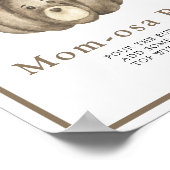 Beer Pompoen baby shower Momosa bar Poster (Hoek)