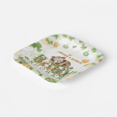 Beer pompoenen grillige Herfst Baby shower Papieren Bordje (Gebogen)