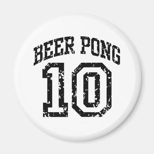 Beer Pong 10 Magneet (Voorkant)