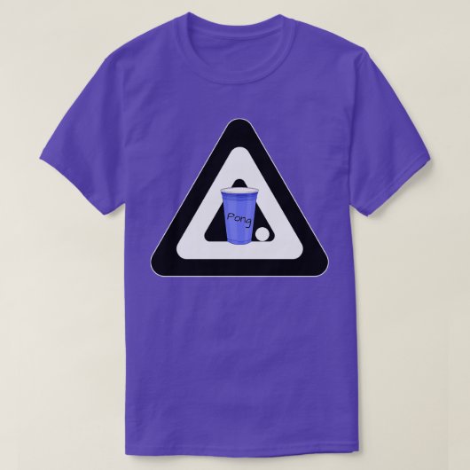 Beer Pong 1 T-shirt (Design voorkant)