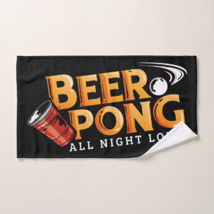 Beer Pong - Aangepast team van de nacht Handdoek