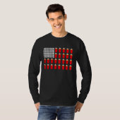 Beer Pong American Flag T-shirt (Voorkant volledig)