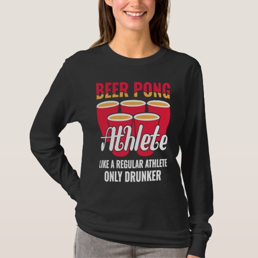 Beer Pong Athlete  Definition Beer  Beer Pong T-shirt (Voorkant)