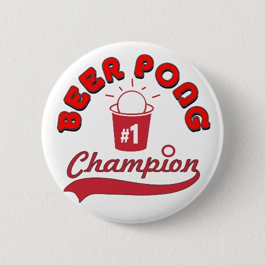 Beer Pong Award Ronde Button 5,7 Cm (Voorkant)