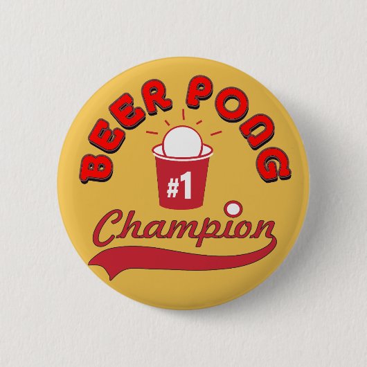 Beer Pong Award Ronde Button 5,7 Cm (Voorkant)