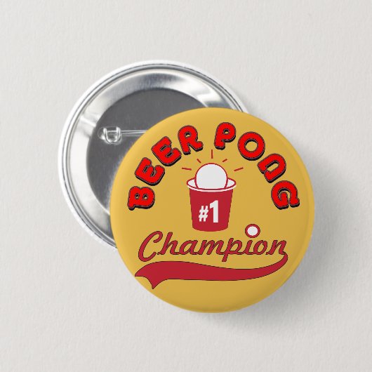 Beer Pong Award Ronde Button 5,7 Cm (Voorkant /achterkant)
