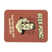 Beer Pong: Bewijs van alcohol en sportmix Magneet (Horizontaal)