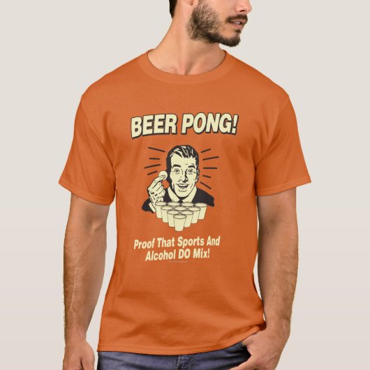 Beer Pong: Bewijs van alcohol en sportmix T-shirt (Voorkant)