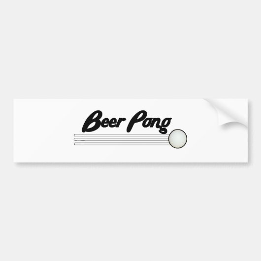 Beer Pong Bumpersticker (Voorkant)