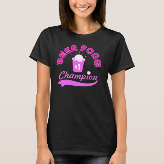 Beer Pong Champion Award - Shirt (Voorkant)