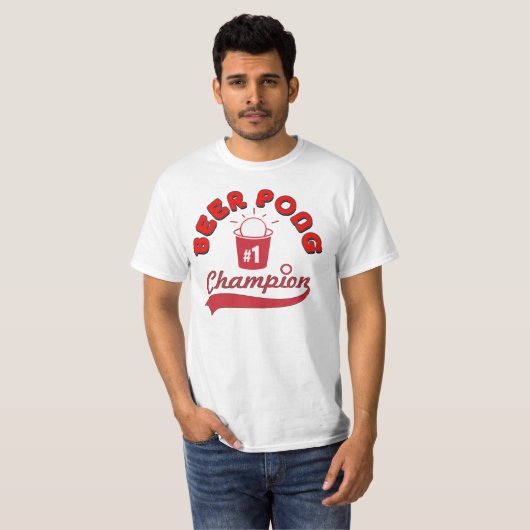Beer Pong Champion Award - Shirt (Voorkant volledig)