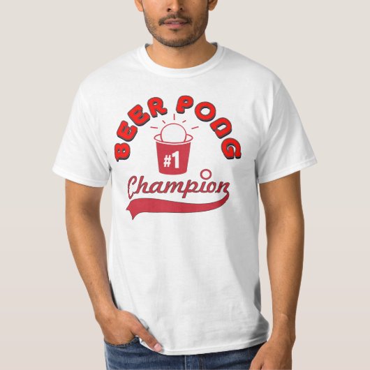 Beer Pong Champion Award - Shirt (Voorkant)