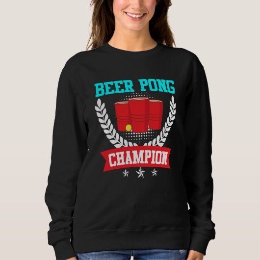 Beer Pong Champion Beer Pong Party Beer Pong 2 Trui (Voorkant)