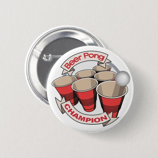 Beer Pong Champion Button (Voorkant /achterkant)