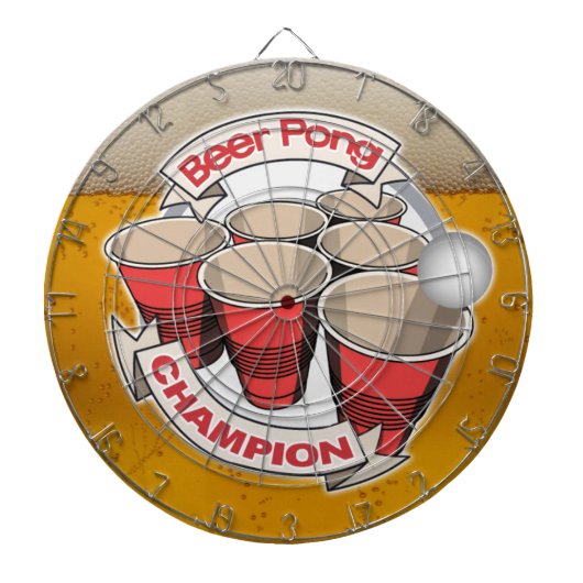 Beer Pong Champion Dart Board Dartbord (Voorkant)