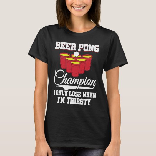 Beer Pong Champion Definition Beer Beer Pong T-shirt (Voorkant)