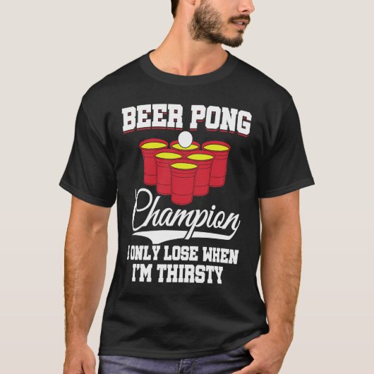 Beer Pong Champion Definition Beer  Beer Pong T-shirt (Voorkant)