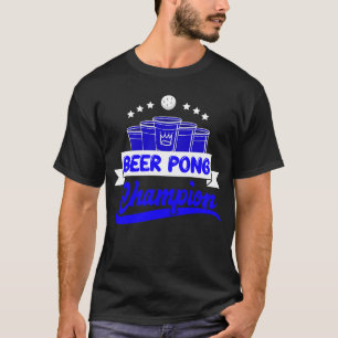 Beer Pong Champion Drink spelpartij Beer Pong T-shirt