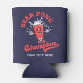 Beer Pong Champion Funny Drink game Blikjeskoeler (Achterkant)