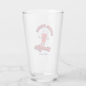 Beer Pong Champion Funny Drink game Glas (Achterkant)